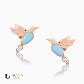 UBS Anting Emas Puffie - Ksw0874 - 17K