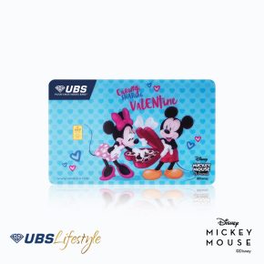 UBS Logam Mulia Disney Mickey & Minnie Mouse Valentine 0.1 Gr