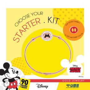 MIX+MATCH MICKEY MOUSE GOLD BANGLE