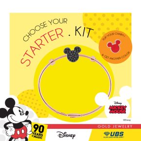 MIX+MATCH MICKEY MOUSE GOLD BANGLE