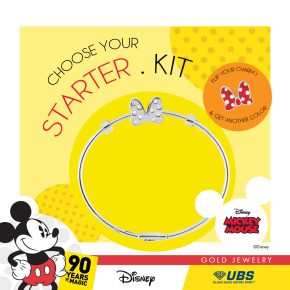 MIX+MATCH MICKEY MOUSE GOLD BANGLE