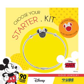 MIX+MATCH MICKEY MOUSE GOLD BANGLE