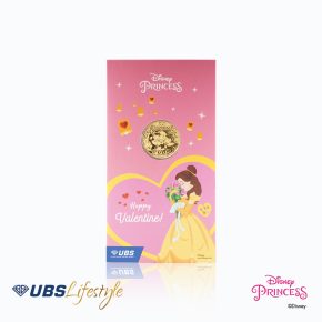 UBS Angpao Emas 24K Disney Princess Valentine Edition 0.1 Gr