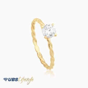 UBS Cincin Emas Arty Solitaire - Ecd1420 - 17K