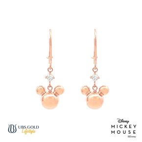 UBS Gold Anting Emas Disney Mickey Mouse - Aay0104 - 17K