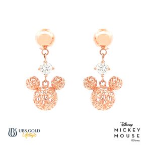 UBS Gold Anting Emas Disney Mickey Mouse - Awy0024 - 17K