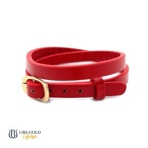 Gelang Miami Gesper - Merah - 5.5MM - B