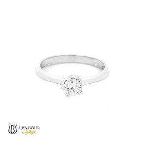 UBS Gold Cincin Emas Solitaire - Cc14811 - 17K