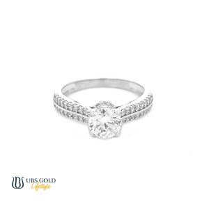 UBS Gold Cincin Emas Solitaire - Cc15212 - 17K