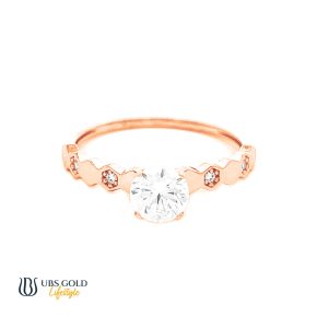 UBS Gold Cincin Emas Solitaire - Cc16680 - 17K