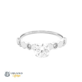 UBS Gold Cincin Emas Solitaire - Cc16680 - 17K
