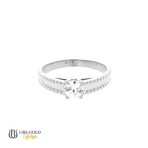 UBS Gold Cincin Emas Solitaire - Cc16682 - 17K