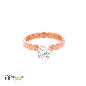 UBS Gold Cincin Emas Solitaire - Cc16707 - 17K