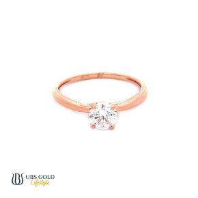 UBS Gold Cincin Emas Solitaire - Cc16708 - 17K