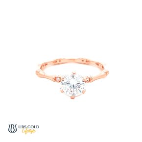 UBS Gold Cincin Emas Solitaire - Cc16714 - 17K