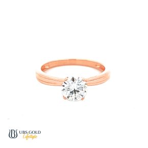 UBS Gold Cincin Emas Solitaire - Cc16728 - 17K