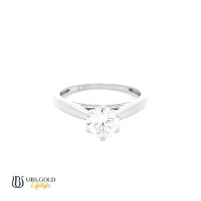 UBS Gold Cincin Emas Solitaire - Cc16731 - 17K