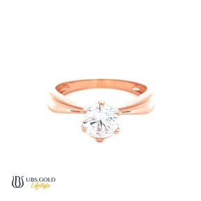 UBS Gold Cincin Emas Solitaire - Cc16783 - 17K