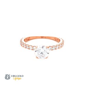 UBS Gold Cincin Emas Solitaire - Cc16796 - 17K
