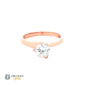 UBS Gold Cincin Emas Solitaire - Cc16808 - 17K