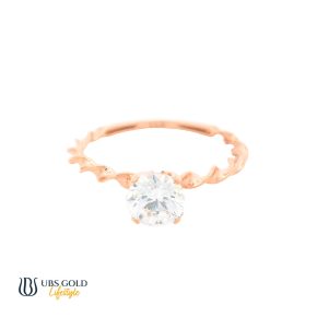 UBS Gold Cincin Emas Solitaire - Cc16823 - 17K