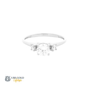 UBS Gold Cincin Emas Solitaire - Cc16829 - 17K