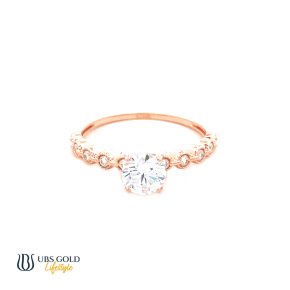 UBS Gold Cincin Emas Solitaire - Cc16831 - 17K