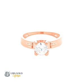 UBS Gold Cincin Emas Solitaire - Cc16832 - 17K