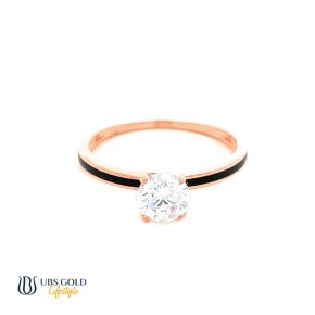 UBS Gold Cincin Emas Solitaire - Cc16835 - 17K