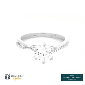 UBS Gold Cincin Emas Solitaire - Cc17095 - 17K