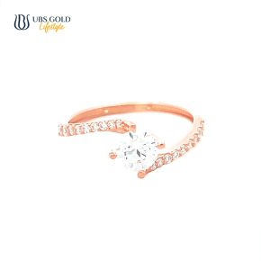 UBS Gold Cincin Emas Solitaire - Cc17155 - 17K