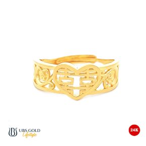 UBS Gold Cincin Emas Shuang Xi - Cc70657 - 24K