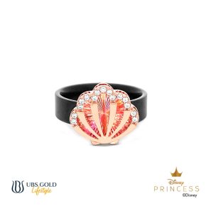 UBS Gold Cincin Emas Disney Princess Ariel Rainbow - Ccy0193 - 17K