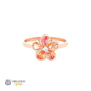 UBS Gold Cincin Emas Millie Molly Rainbow - E4c0002 - 17K