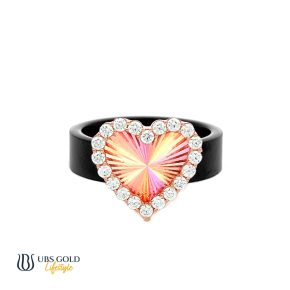 UBS Gold Cincin Emas Millie Molly Rainbow - E6c0011 - 17K