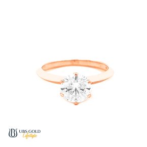 UBS Gold Cincin Emas Solitaire - Ecd1426 - 17K