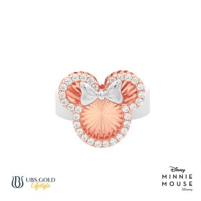 UBS Gold Cincin Emas Disney Minnie Mouse Rainbow - Ecy0005W - 17K