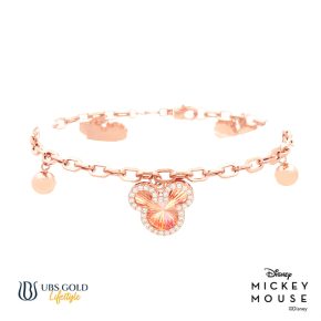 UBS Gold Gelang Emas Disney Mickey Mouse Rainbow - Hgy0131 - 17K