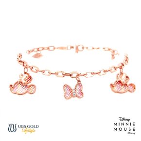 UBS Gold Gelang Emas Disney Mickey Minnie Mouse Rainbow - Hgy0144 - 17K