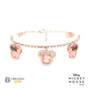 UBS Gold Gelang Emas Disney Mickey Minnie Mouse Rainbow - Hgy0152 - 17K