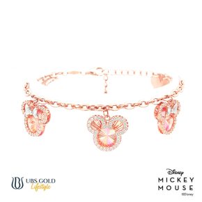 UBS Gold Gelang Emas Disney Mickey Minnie Mouse Rainbow - Hgy0152 - 17K