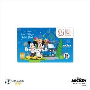 UBS Gold Logam Mulia Disney Mickey Minnie Mouse Idul Fitri (C) 0.25 Gr