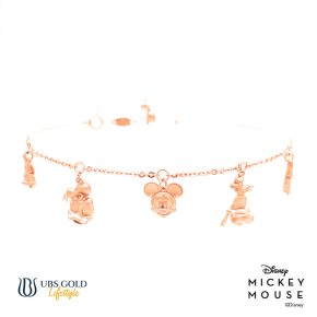 UBS Gold Gelang Emas Disney Mickey and Friends - Kgy0128 - 17K