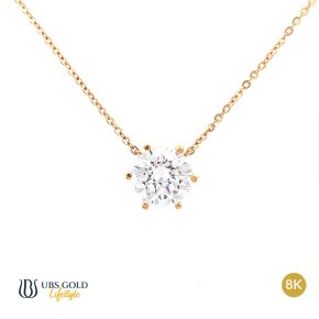 UBS Gold Kalung Emas Le Solitaire - Kkv15191K - 8K