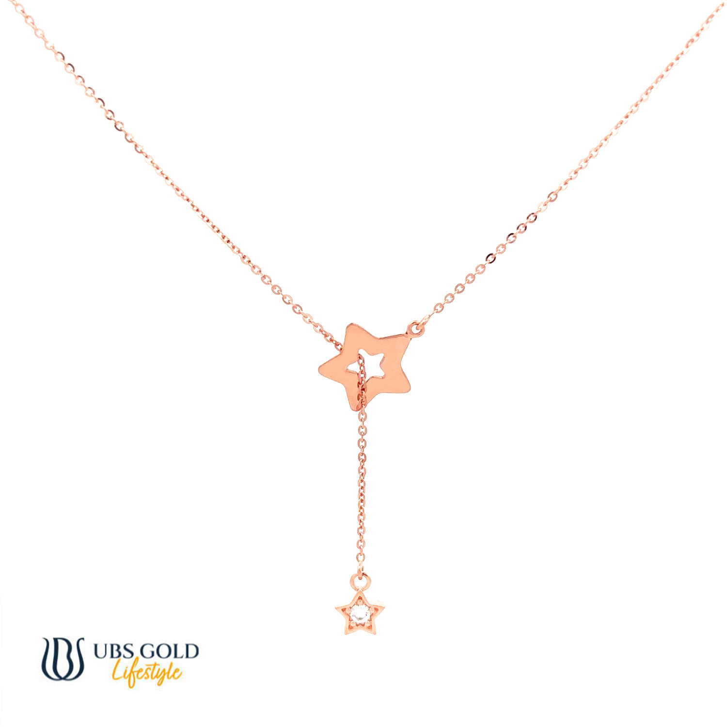 UBS Gold Kalung Emas Luna - Kkv15465 - 17K