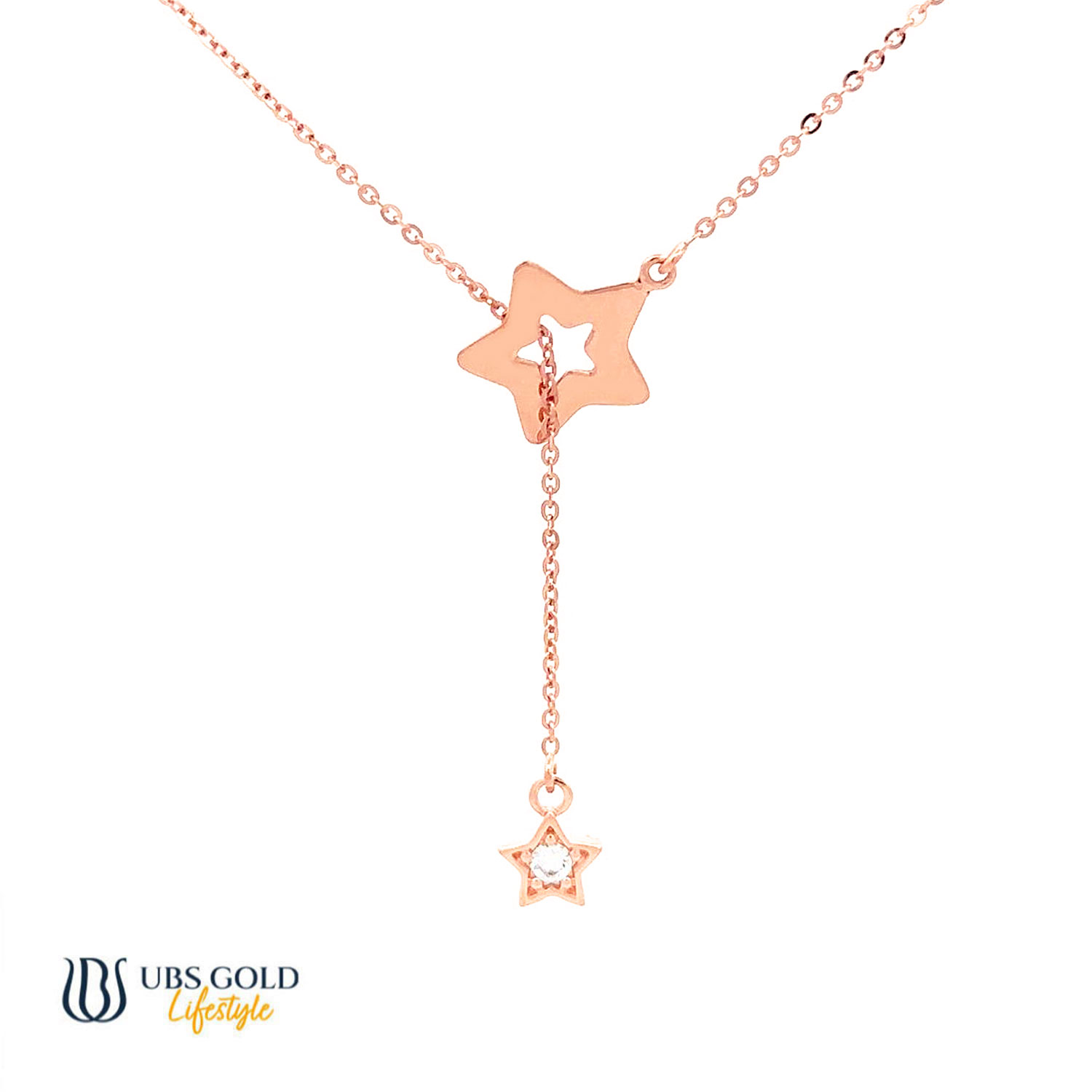 UBS Gold Kalung Emas Luna - Kkv15465 - 17K