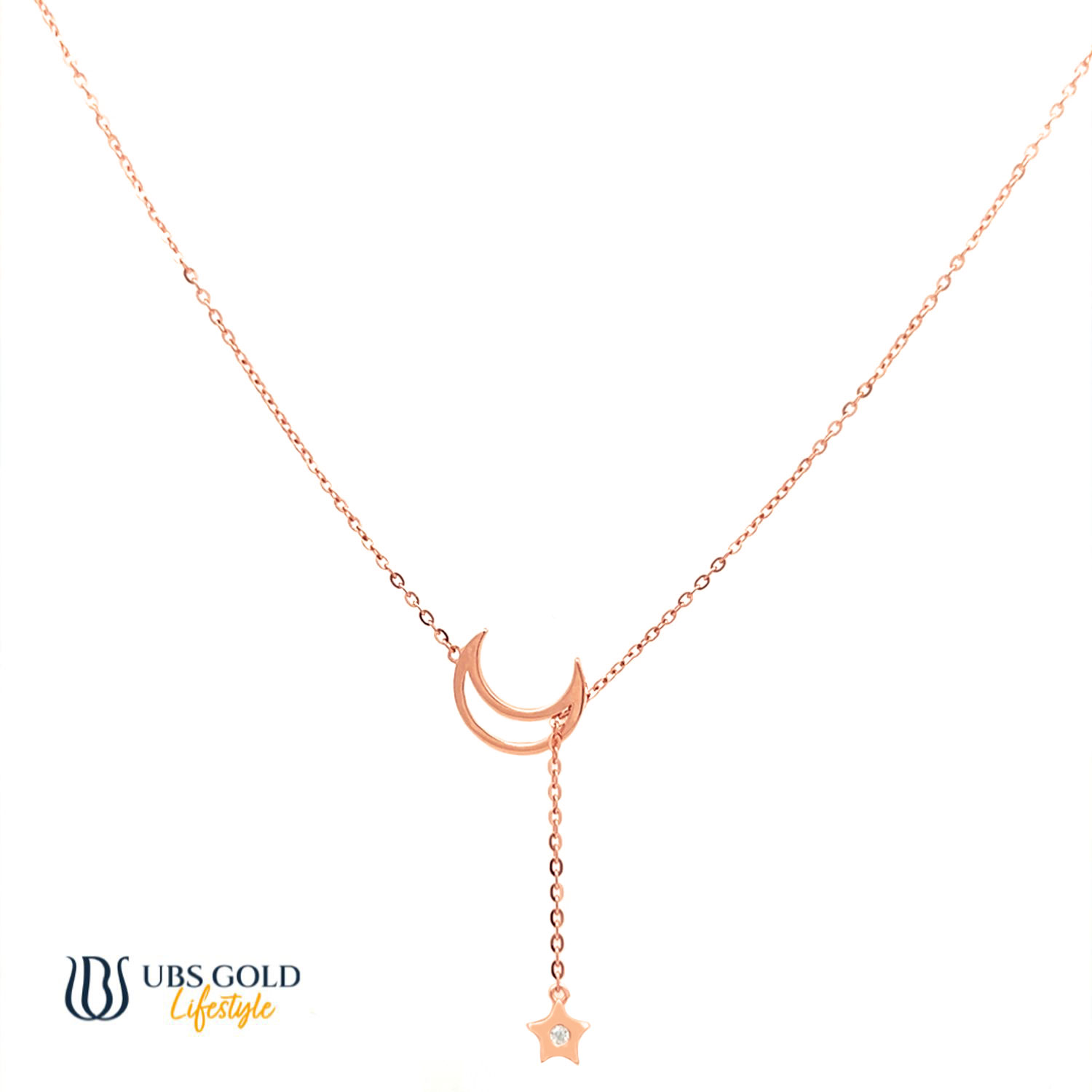 UBS Gold Kalung Emas Luna - Kkv15487 - 17K