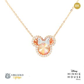 UBS Gold Kalung Emas Disney Minnie Mouse Rainbow - Kky0458K - 8K