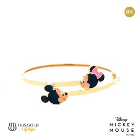 UBS Gold Gelang Emas Bayi Disney Mickey Minnie Mouse - Vgy0102K - 8K