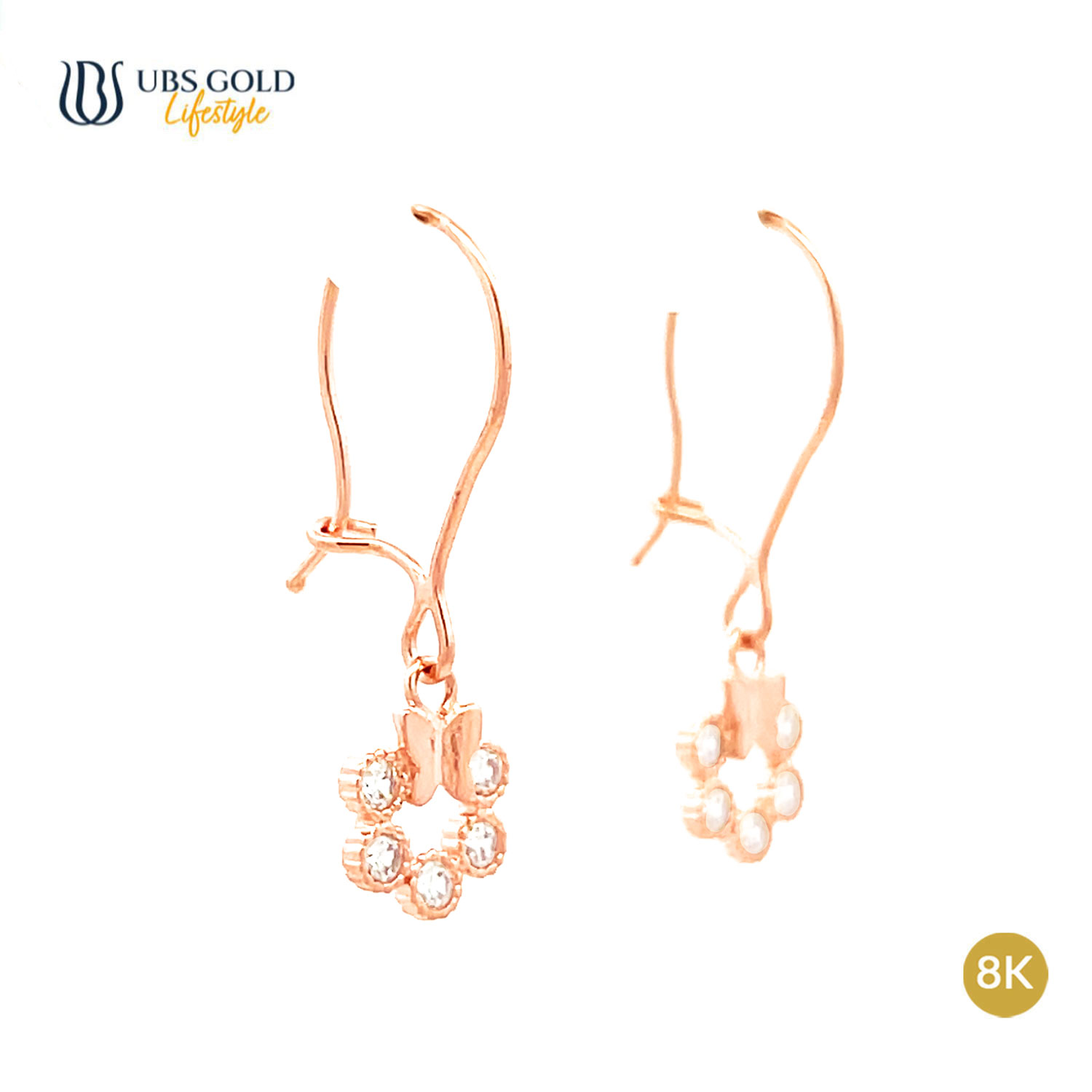 UBS Gold Anting Emas Luna - Cab0545K - 8K